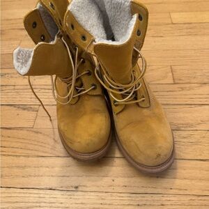 Timberland Women's Tan Lace Up Boots